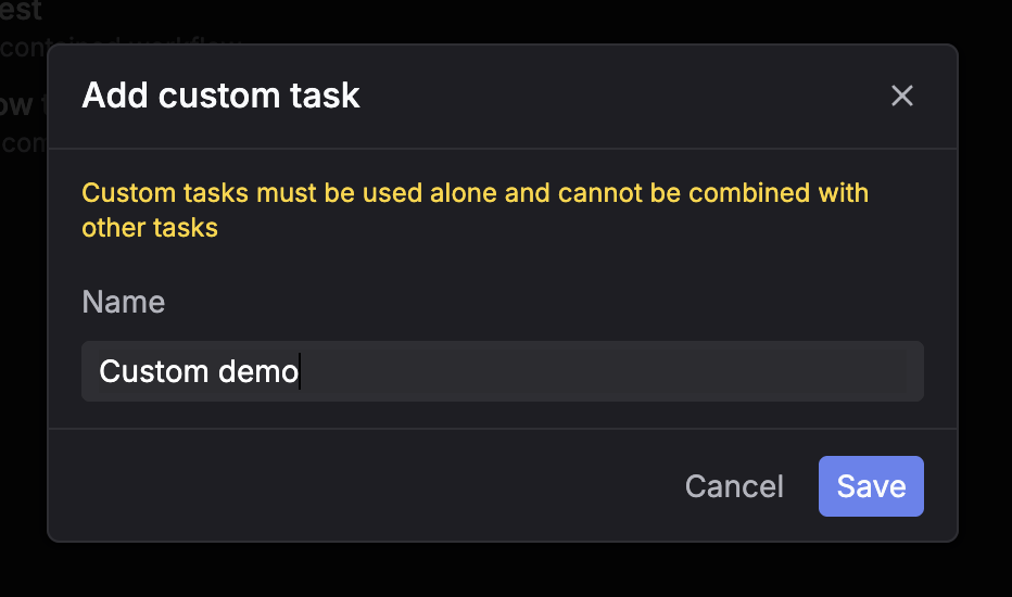Task selector