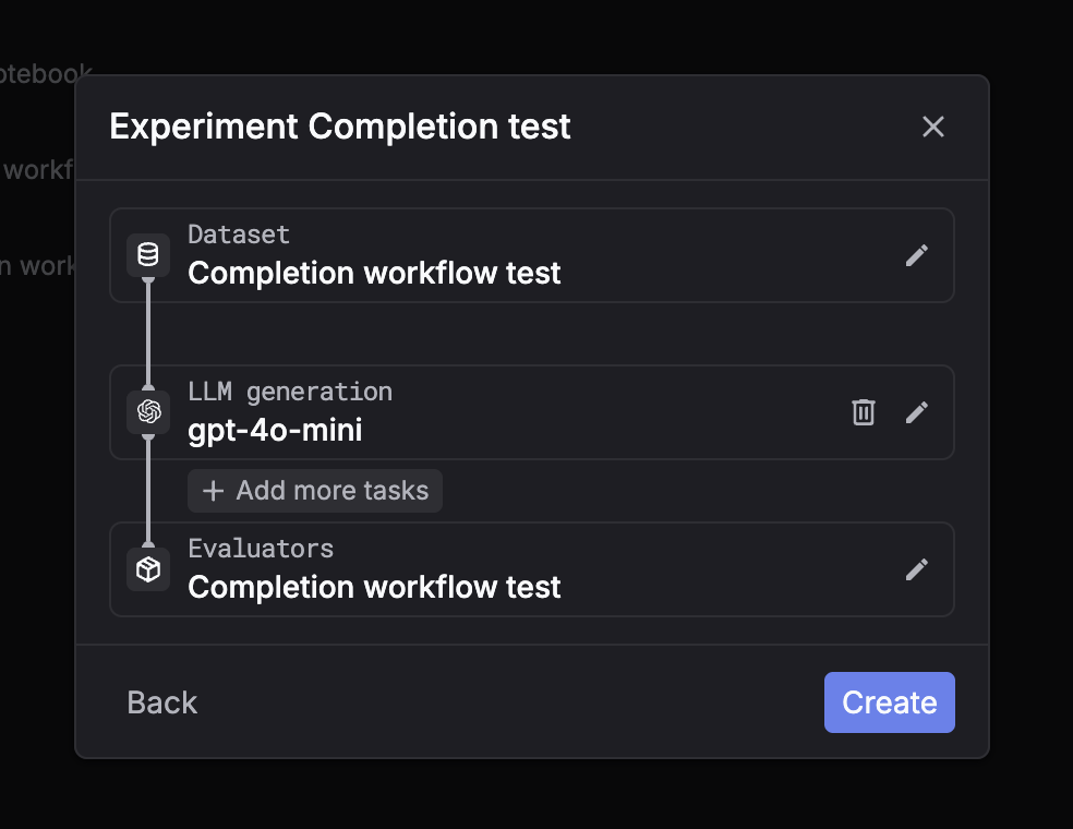 Evaluator selection step