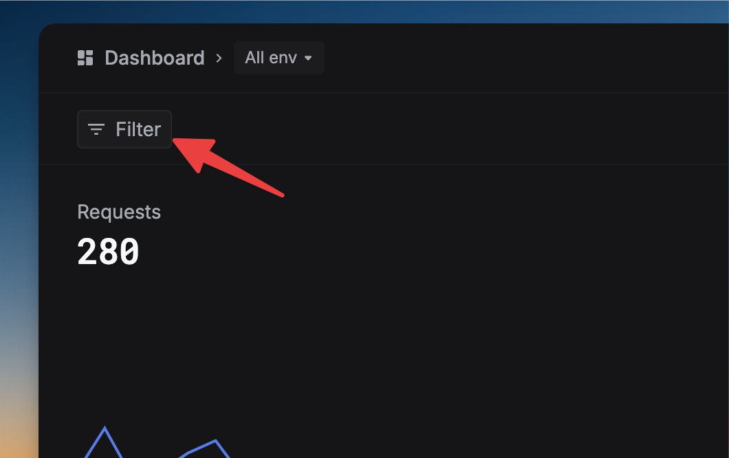Dashboard Filter Button