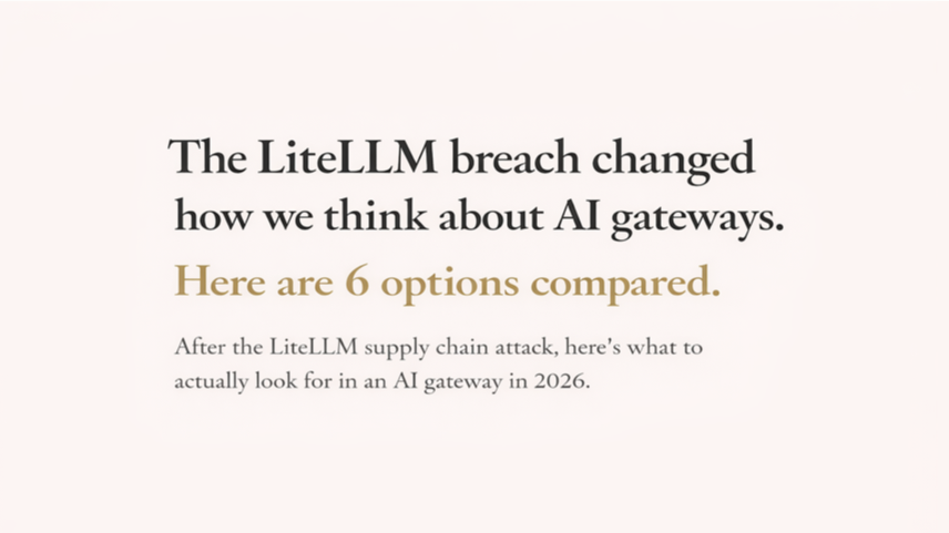 The LiteLLM breach changed how we think about AI gateways. Here are 6 options compared.